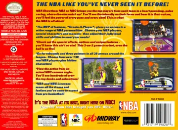 NBA Showtime - NBA on NBC (USA) box cover back